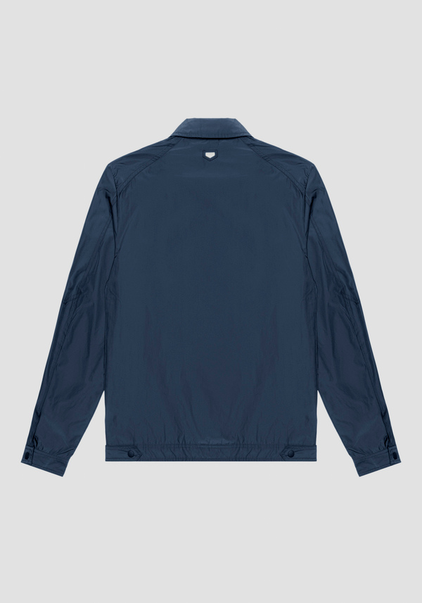 REGULAR FIT JACKET IN TECHNICAL TWILL WITH LOGO PLAQUE - Antony Morato Online Shop