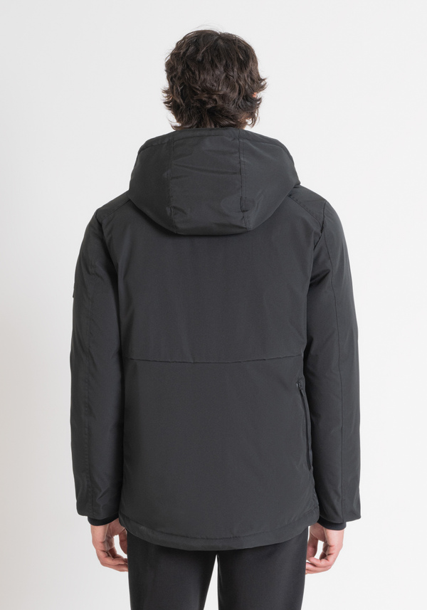 REGULAR FIT JACKET IN BLACK SUSTAINABLE POLYESTER WITH SYNTHETIC PADDING - Antony Morato Online Shop