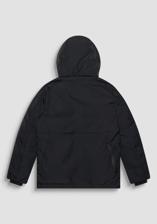 REGULAR FIT JACKET IN BLACK SUSTAINABLE POLYESTER WITH SYNTHETIC PADDING - Antony Morato Online Shop