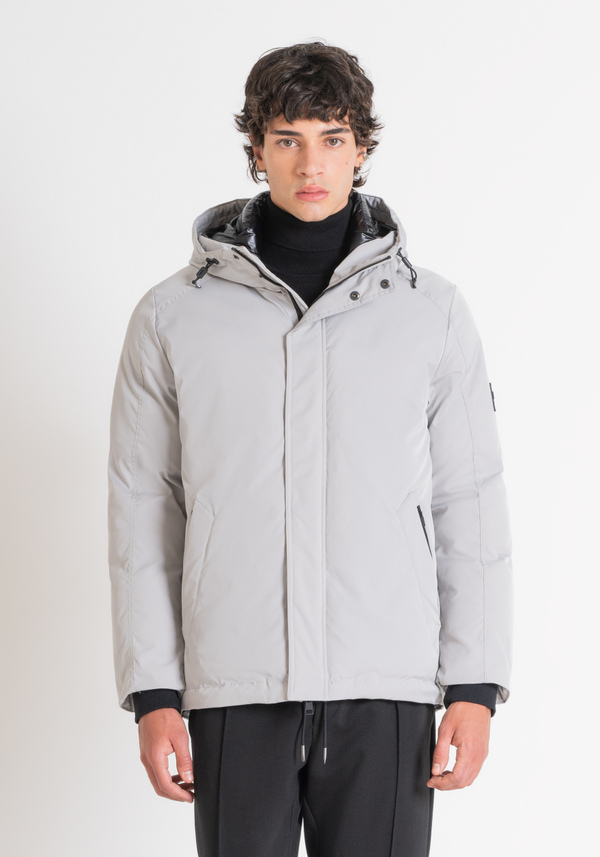 JACKE REGULAR FIT GRAU AUS NACHHALTIGEM POLYESTER MIT SYNTHETISCHER POLSTERUNG - Antony Morato Online Shop