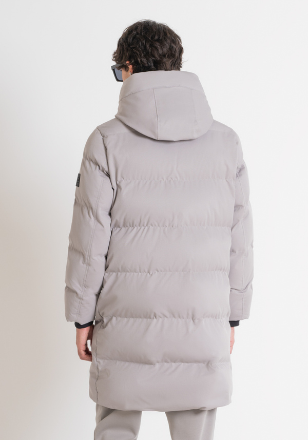 LONG REGULAR FIT DOWN JACKET IN TECHNICAL FABRIC AND SYNTHETIC PADDING - Antony Morato Online Shop