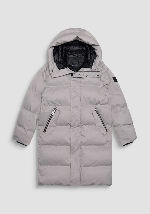 LONG REGULAR FIT DOWN JACKET IN TECHNICAL FABRIC AND SYNTHETIC PADDING - Antony Morato Online Shop