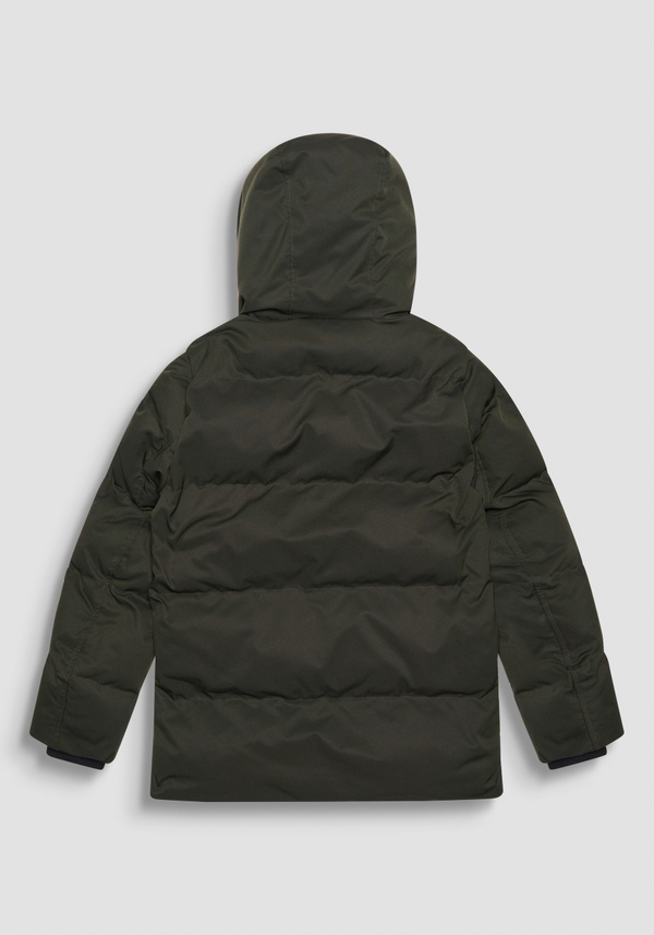 DOUDOUNE REGULAR FIT VERTE EN TISSU TECHNIQUE ET REMBOURRAGE SYNTHÉTIQUE - Antony Morato Online Shop