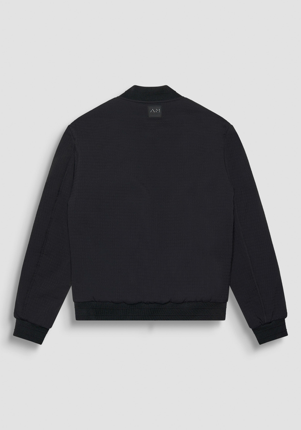 GIUBBOTTO BOMBER REGULAR FIT IN TESSUTO TECNICO NERO CON IMBOTTITURA - Antony Morato Online Shop
