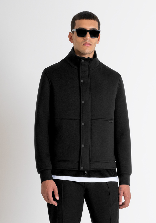 REGULAR FIT JACKET IN SCUBA FABRIC WITH POCKETS - Antony Morato Online Shop