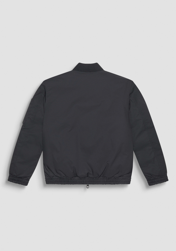 BOMBER NOIR COUPE REGULAR AVEC REMBOURRAGE SYNTHÉTIQUE DUPONT SORONA - Antony Morato Online Shop