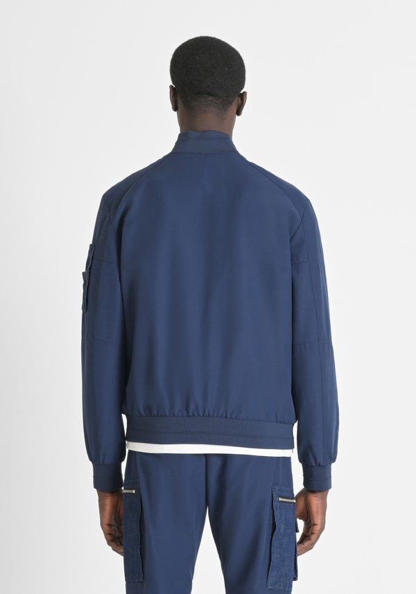 WATERPROOF FABRIC JACKET WITH EMBROIDERED CHEST LOGO - Antony Morato Online Shop