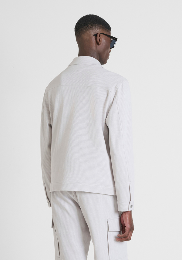 GIUBBOTTO REGULAR FIT IN TWILL DI COTONE CON LOGO IN METALLO - Antony Morato Online Shop