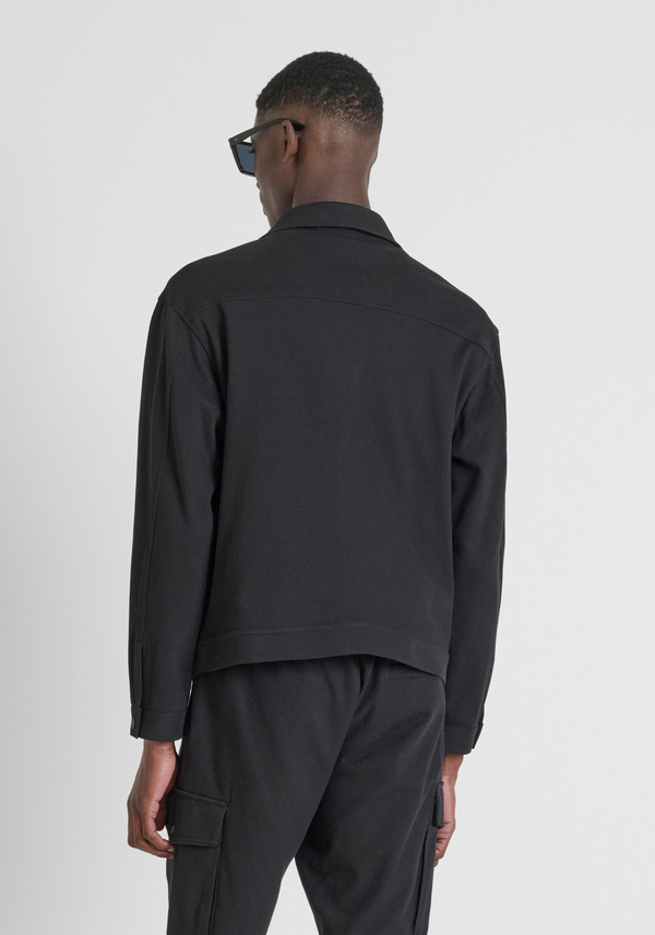 GIUBBOTTO REGULAR FIT IN TWILL DI COTONE CON LOGO IN METALLO - Antony Morato Online Shop