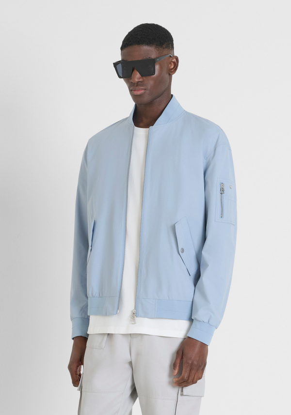 REGULAR FIT JACKET IN SOLID-COLOUR RIPSTOP FABRIC - Antony Morato Online Shop