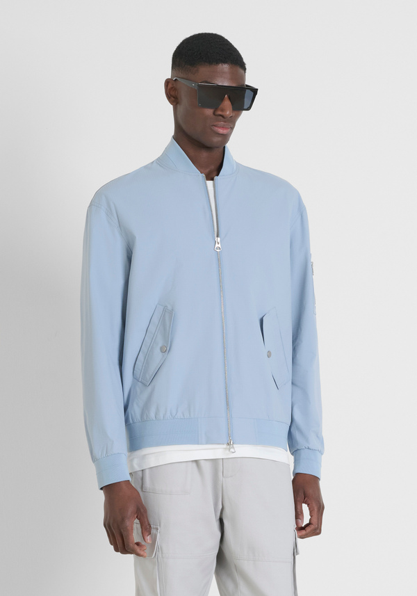 REGULAR FIT JACKET IN SOLID-COLOUR RIPSTOP FABRIC - Antony Morato Online Shop