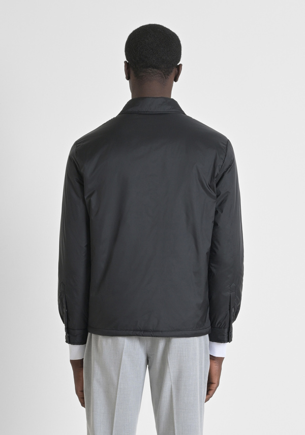REGULAR FIT SHIOZE NYLON JACKET WITH RUBBERISED LOGO PLAQUE - Antony Morato Online Shop