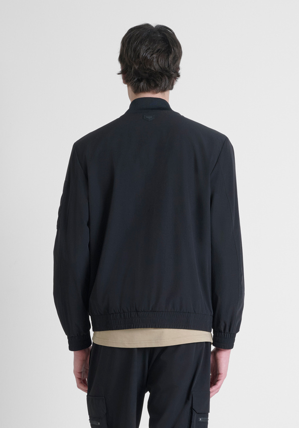 REGULAR FIT JACKET IN SOLID-COLOUR STRETCH FABRIC - Antony Morato Online Shop