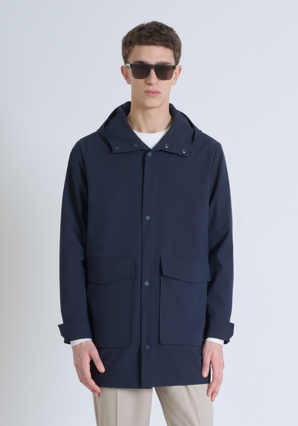 RELAXED FIT JACKET IN TECHNICAL FABRIC - Antony Morato Online Shop