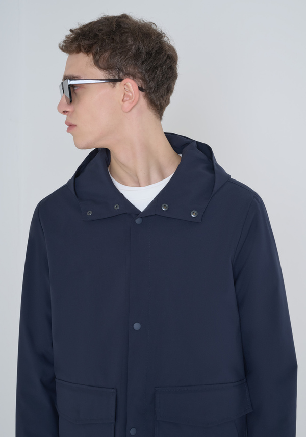 RELAXED FIT JACKET IN TECHNICAL FABRIC - Antony Morato Online Shop