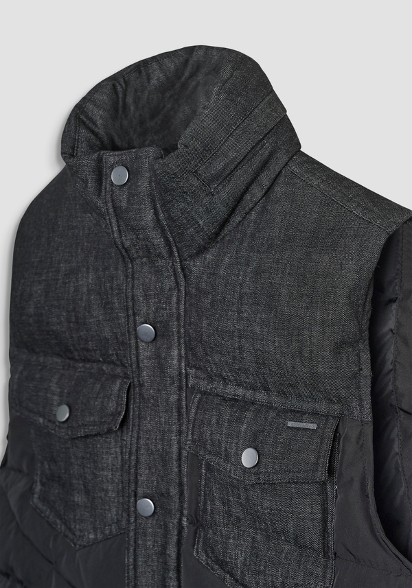 REGULAR FIT SLEEVELESS JACKET IN LIGHTWEIGHT FABRIC - Antony Morato Online Shop