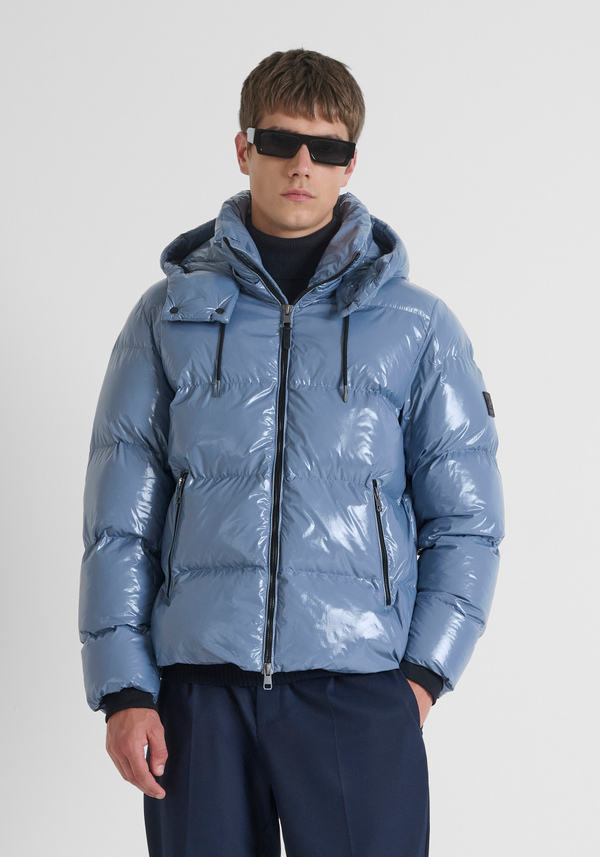 SHINY RELAXED FIT DOWN JACKET WITH DUPONT SORONA ECO-PADDING - Antony Morato Online Shop