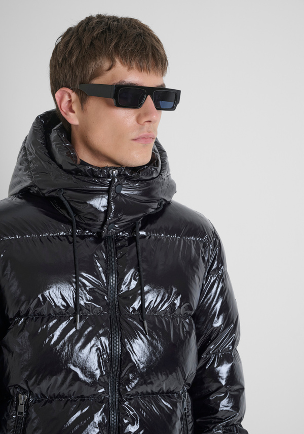 SHINY RELAXED FIT DOWN JACKET WITH DUPONT SORONA ECO-PADDING - Antony Morato Online Shop