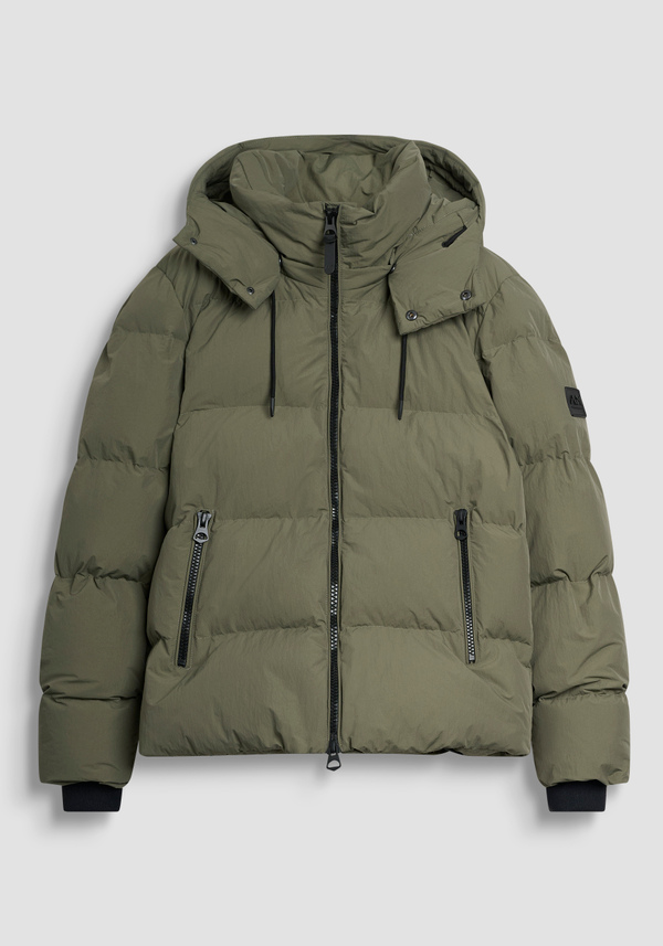 RELAXED FIT DOWN JACKET IN TEXTURED FABRIC WITH DUPONT SORONA ECO-PADDING - Antony Morato Online Shop
