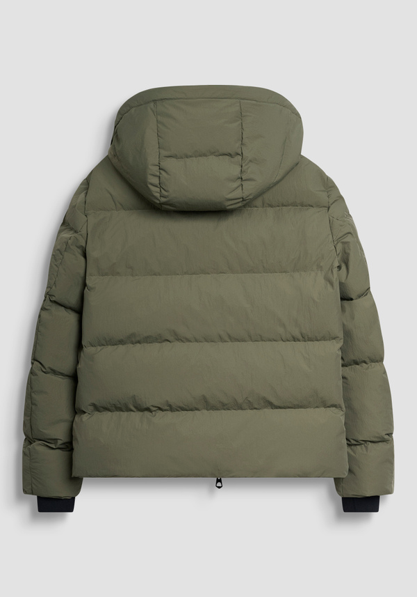 RELAXED FIT DOWN JACKET IN TEXTURED FABRIC WITH DUPONT SORONA ECO-PADDING - Antony Morato Online Shop