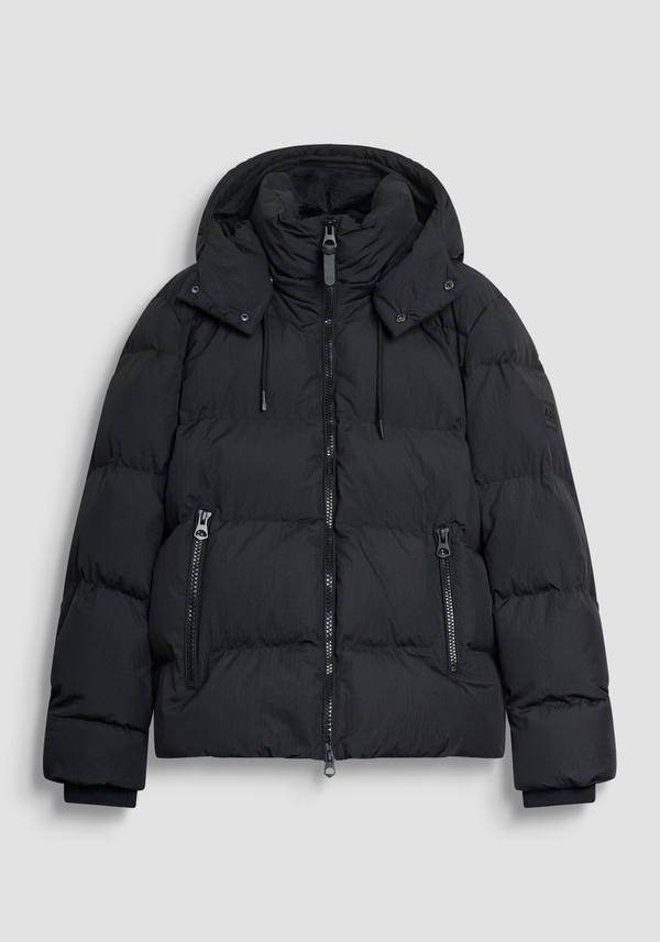 RELAXED FIT DOWN JACKET IN TEXTURED FABRIC WITH DUPONT SORONA ECO-PADDING - Antony Morato Online Shop