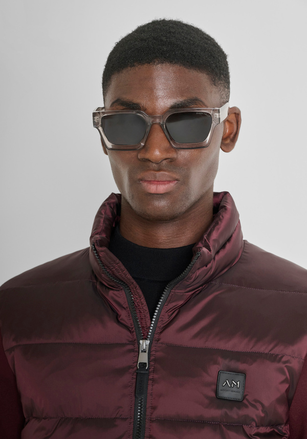 SLIM FIT DOWN JACKET IN SHINY FABRIC WITH SYNTHETIC PADDING - Antony Morato Online Shop