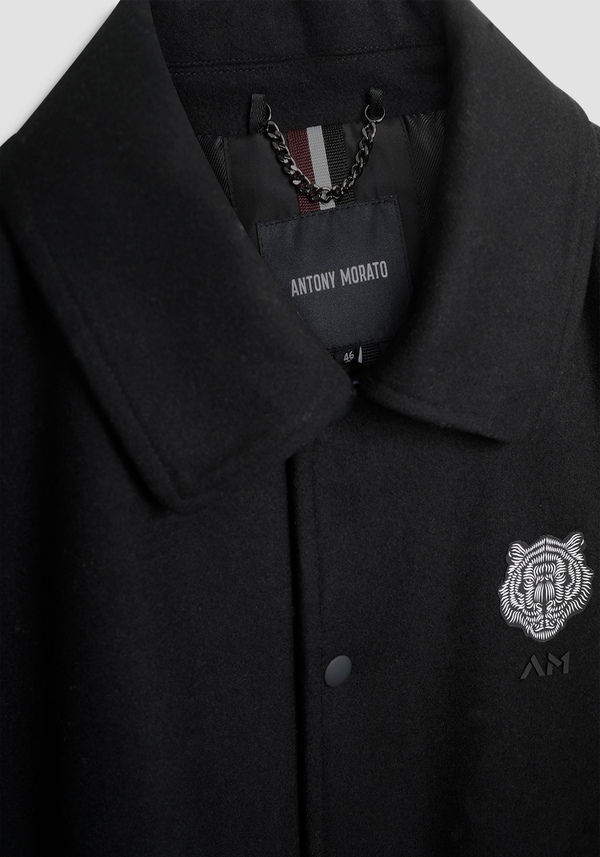 REGULAR FIT COLLEGE JACKET IN WOOL BLEND WITH DUPONT SORONA ECO-PADDING - Antony Morato Online Shop