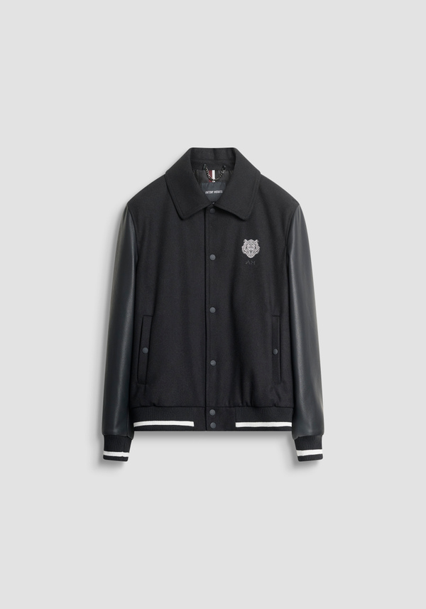 REGULAR FIT COLLEGE JACKET IN WOOL BLEND WITH DUPONT SORONA ECO-PADDING - Antony Morato Online Shop
