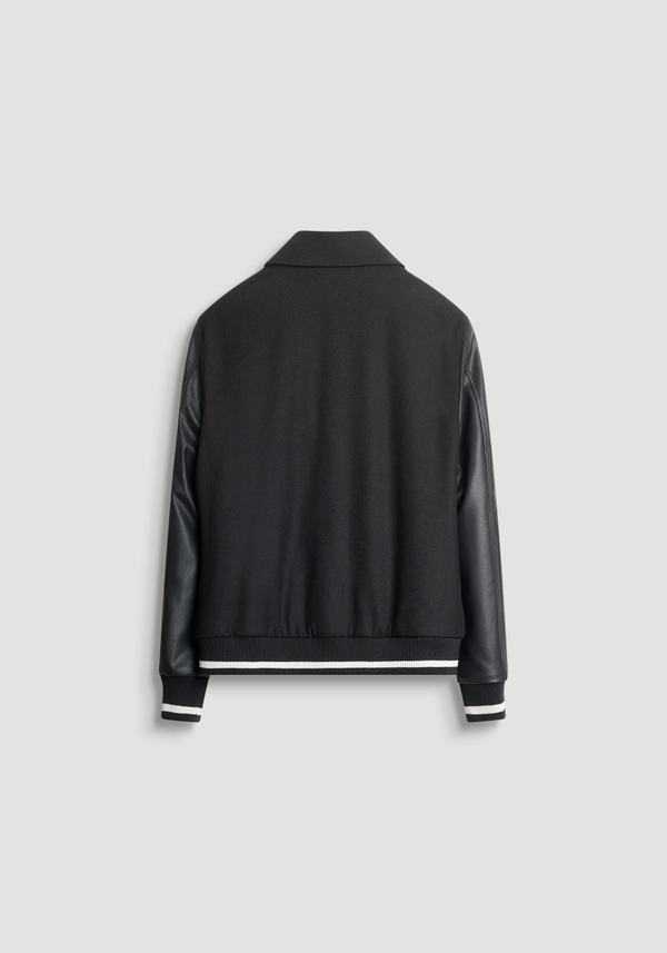 REGULAR FIT COLLEGE JACKET IN WOOL BLEND WITH DUPONT SORONA ECO-PADDING - Antony Morato Online Shop