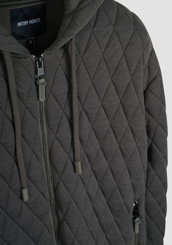 RELAXED FIT JACKET IN QUILTED FABRIC - Antony Morato Online Shop