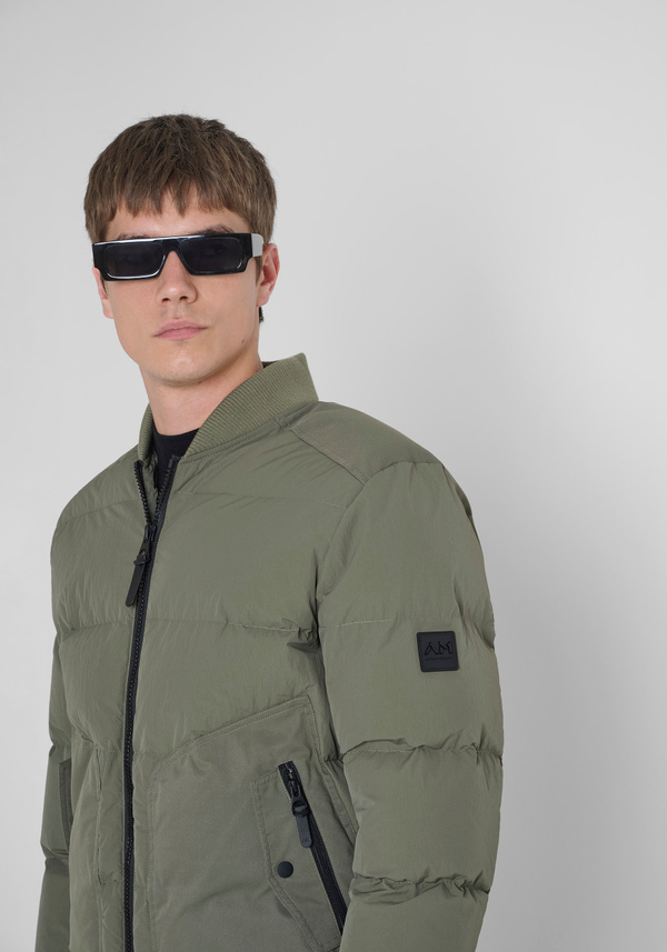 REGULAR FIT DOWN JACKET WITH DUPONT SORONA ECO-PADDING AND CONTRASTING POCKETS - Antony Morato Online Shop