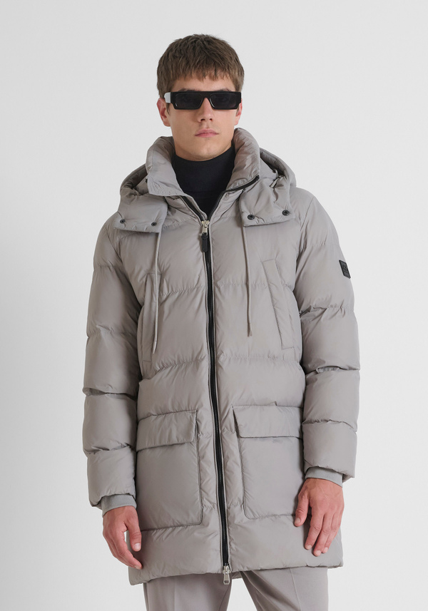 RELAXED FIT DOWN JACKET WITH DUPONT SORONA ECO-PADDING AND LARGE POCKETS - Antony Morato Online Shop