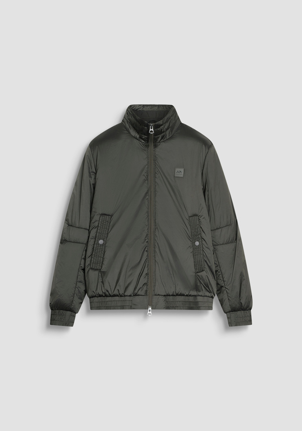 REGULAR FIT BOMBER-JACKE AUS GLÄNZENDEM NYLON MIT SYNTHETIKFÜLLUNG - Antony Morato Online Shop