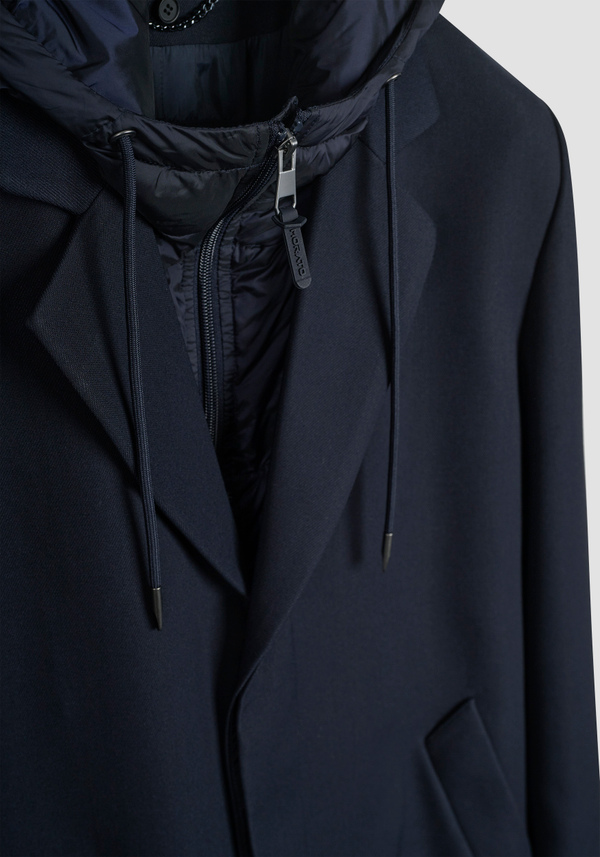 REGULAR FIT COAT WITH ECO-PADDED DUPONT SORONA HOOD - Antony Morato Online Shop