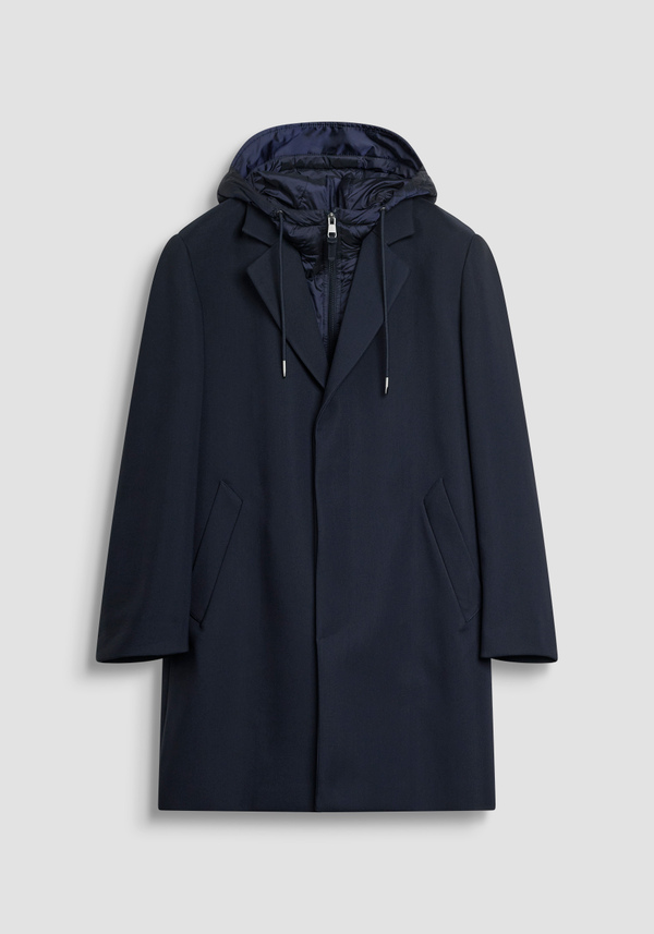 REGULAR FIT COAT WITH ECO-PADDED DUPONT SORONA HOOD - Antony Morato Online Shop