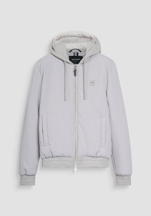 BOMBER COUPE REGULAR EN TISSU TECHNIQUE DOBBY AVEC REMBOURRAGE SYNTHÉTIQUE - Antony Morato Online Shop