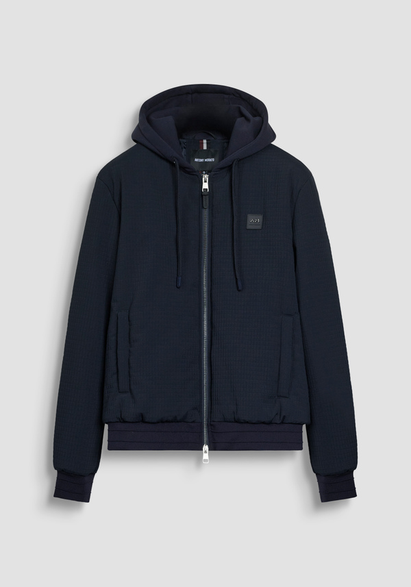 BOMBER COUPE REGULAR EN TISSU TECHNIQUE DOBBY AVEC REMBOURRAGE SYNTHÉTIQUE - Antony Morato Online Shop