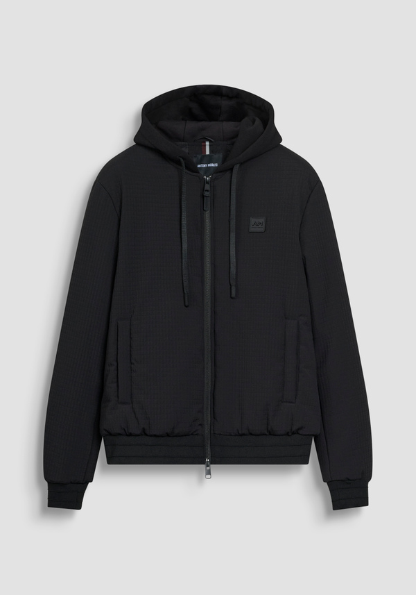 BOMBER COUPE REGULAR EN TISSU TECHNIQUE DOBBY AVEC REMBOURRAGE SYNTHÉTIQUE - Antony Morato Online Shop