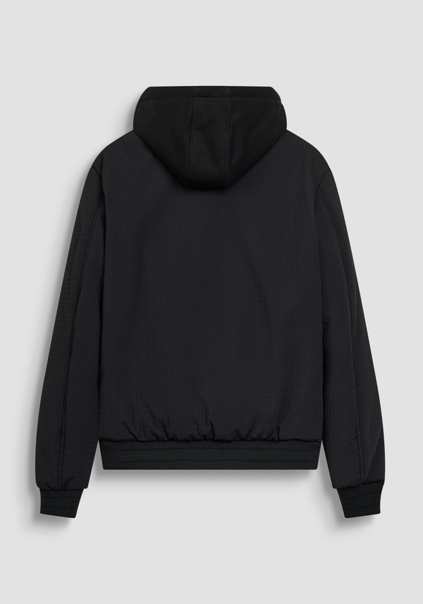 BOMBER COUPE REGULAR EN TISSU TECHNIQUE DOBBY AVEC REMBOURRAGE SYNTHÉTIQUE - Antony Morato Online Shop