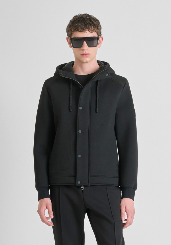 VESTE REGULAR FIT EN VISCOSE AVEC ECO-REMBOURRAGE DUPONT SORONA ET CAPUCHE - Antony Morato Online Shop