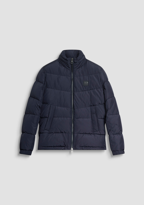 REGULAR FIT DOWN JACKET IN TECHNICAL FABRIC WITH DUPONT SORONA PADDING AND LOGO PATCH - Antony Morato Online Shop