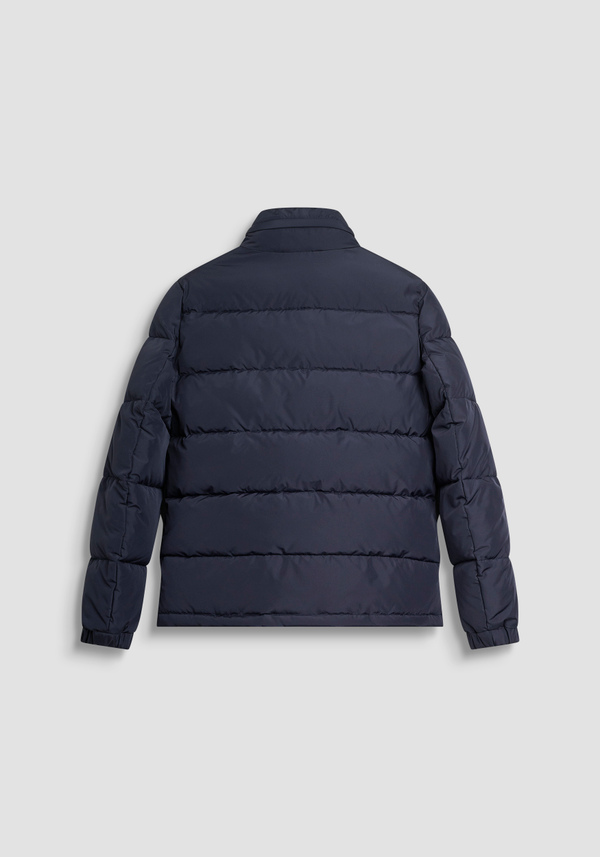 REGULAR FIT DOWN JACKET IN TECHNICAL FABRIC WITH DUPONT SORONA PADDING AND LOGO PATCH - Antony Morato Online Shop