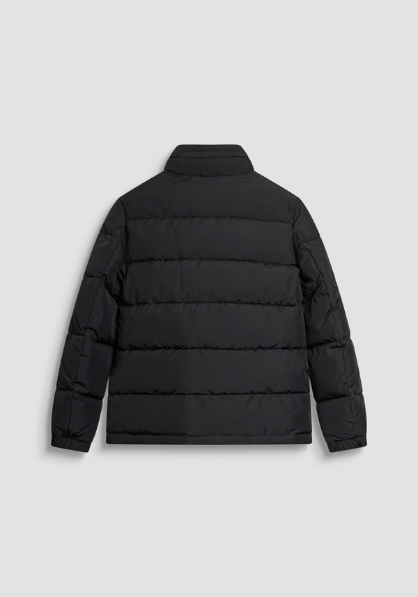 REGULAR FIT DOWN JACKET IN TECHNICAL FABRIC WITH DUPONT SORONA PADDING AND LOGO PATCH - Antony Morato Online Shop