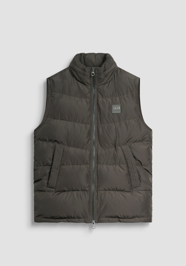 REGULAR FIT DOWN JACKET IN TECHNICAL FABRIC WITH DUPONT SORONA PADDING AND LOGO PATCH - Antony Morato Online Shop