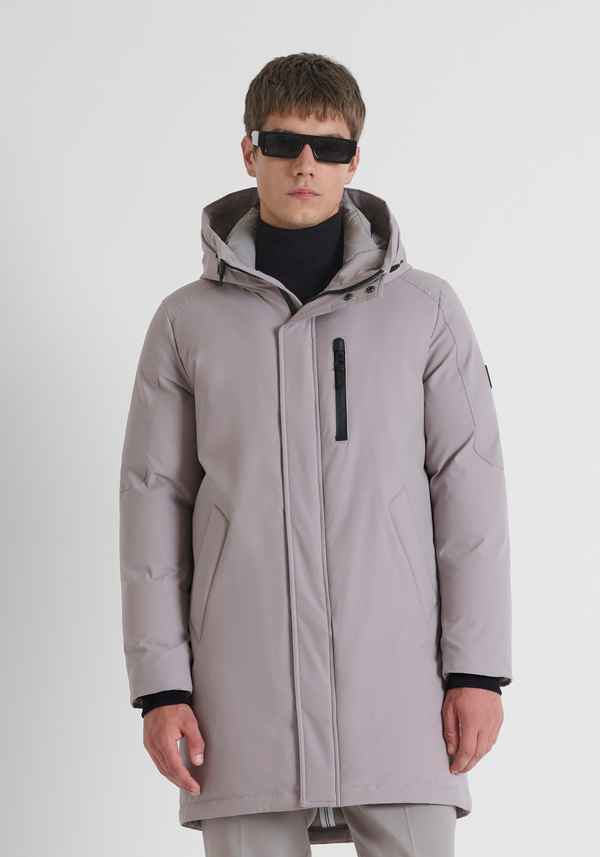 REGULAR FIT DOWN JACKET IN WATER PROOF TECHNICAL FABRIC WITH DUPONT SORONA ECO-PADDING - Antony Morato Online Shop