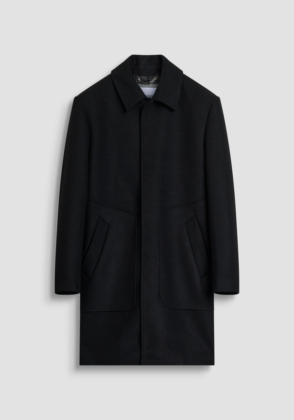 WESLEY REGULAR FIT COAT IN WOOL/CASHMERE BLEND WITH COLLAR - Antony Morato Online Shop
