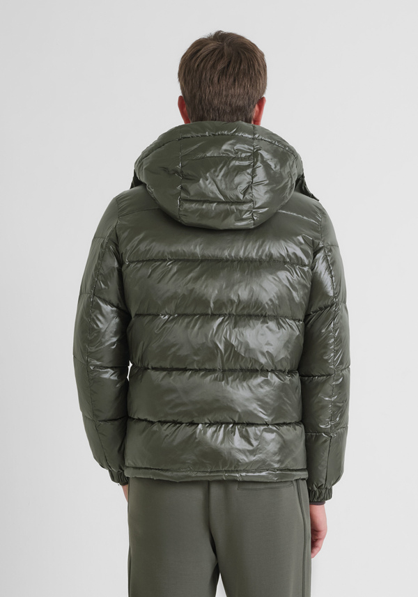REGULAR FIT DOWN JACKET IN NYLON SHIOZE WITH DUPONT SORONA PADDING - Antony Morato Online Shop