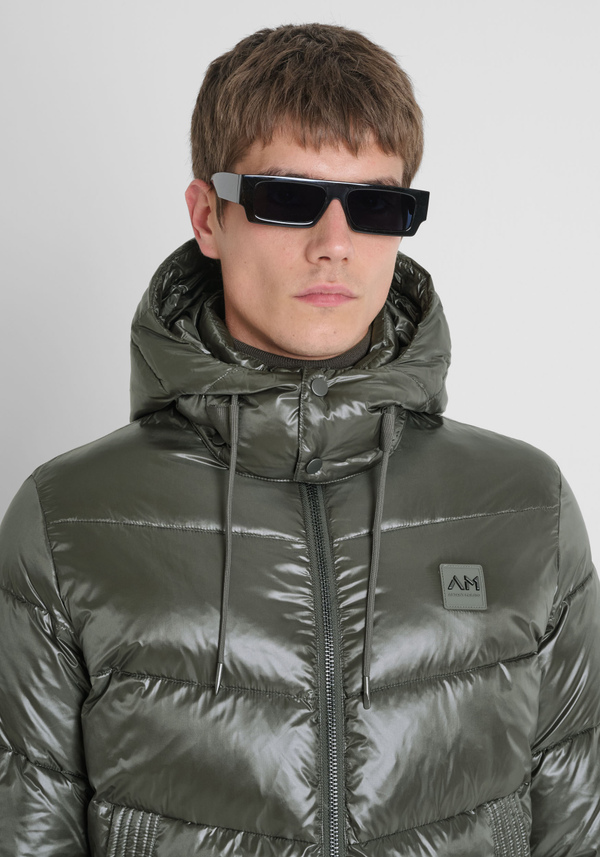 REGULAR FIT DOWN JACKET IN NYLON SHIOZE WITH DUPONT SORONA PADDING - Antony Morato Online Shop