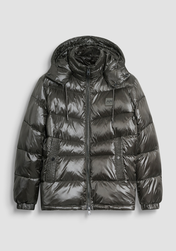REGULAR FIT DOWN JACKET IN NYLON SHIOZE WITH DUPONT SORONA PADDING - Antony Morato Online Shop