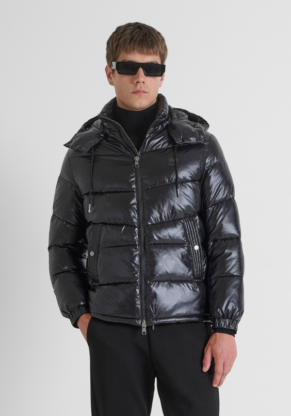 REGULAR FIT DOWN JACKET IN NYLON SHIOZE WITH DUPONT SORONA PADDING - Antony Morato Online Shop